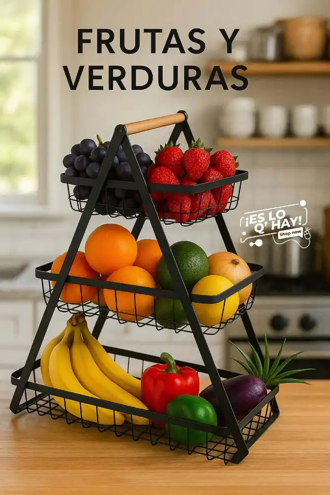 Canasto Organizador de Frutas y Verduras 