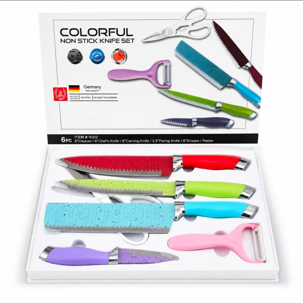 Juego Cuchillos Chef Multicolor 