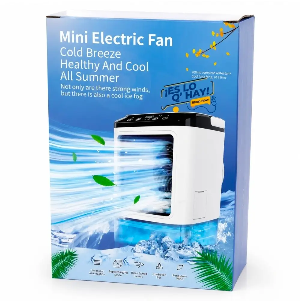 Mini Ventilador Eléctrico con Depósito de Agua