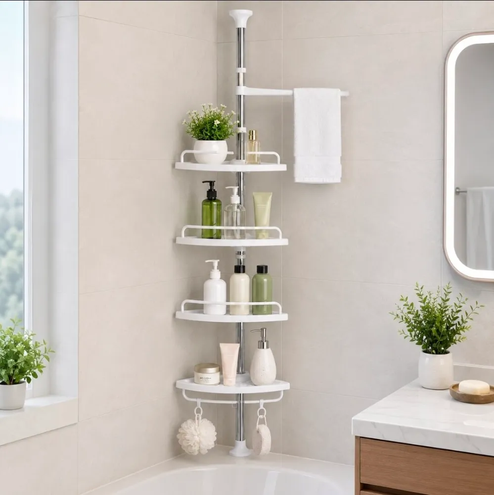 Organizador Esquinero para Baño Extensible 