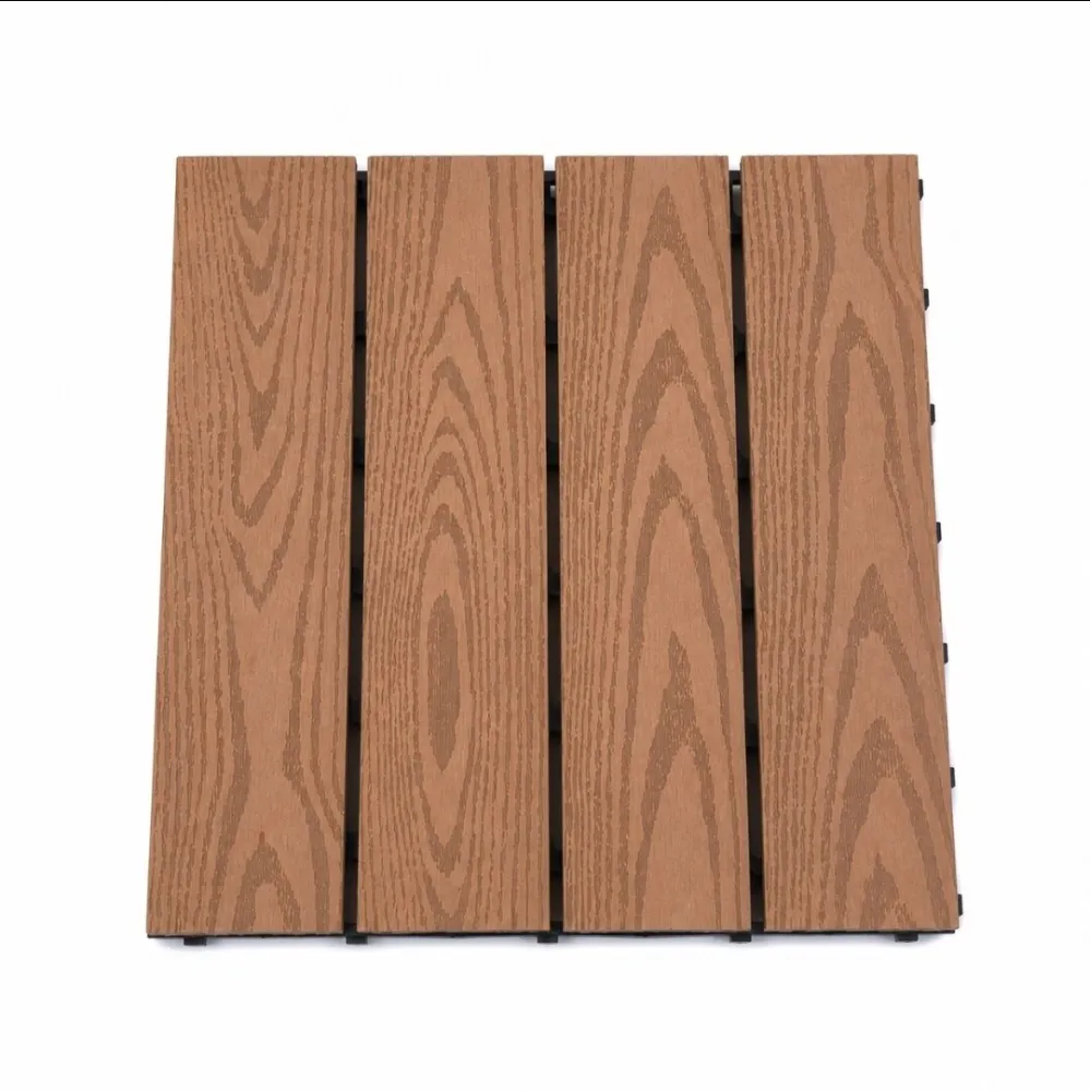 Baldosa Deck Encastrable Wpc 30 x 30 Beteado