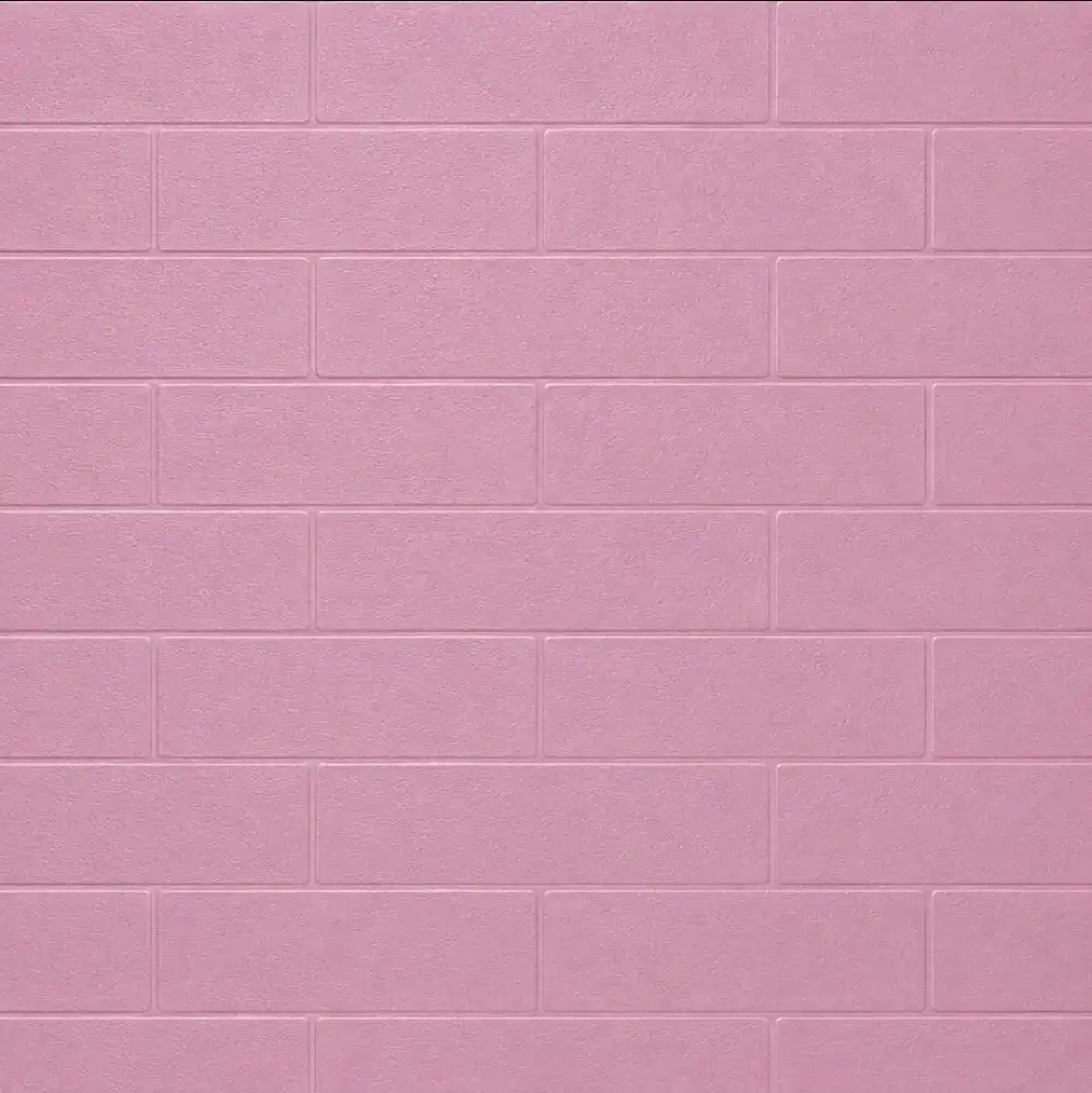 Placa Autoadhesiva Simil Ladrillo Rosado 70 x 77