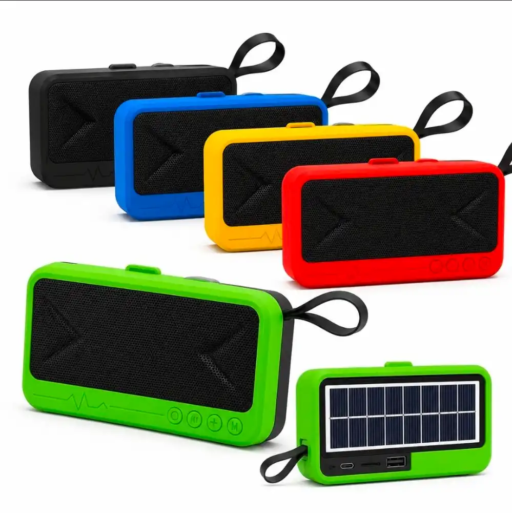 Altavoz Inalámbrico Portátil Bluetooth USB y Solar