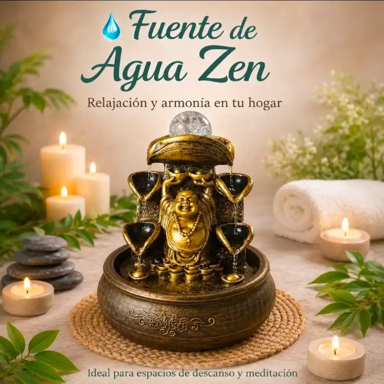 Fuente Agua Zen con Luz