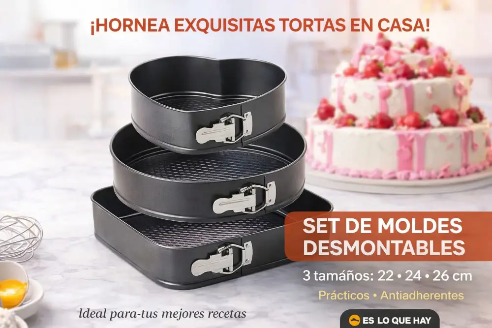 Set Moldes Desmontables por 3 Unidades
