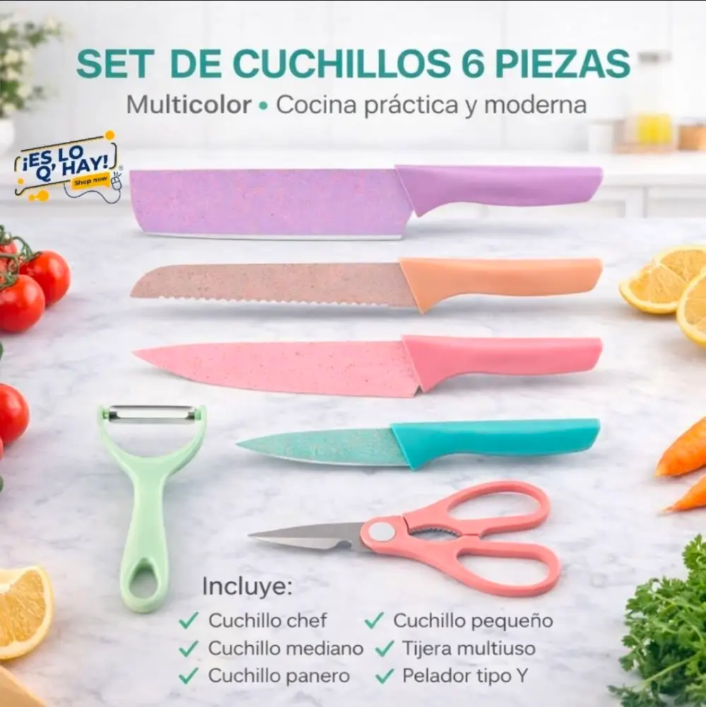 Set Cuchillos para Cocina 