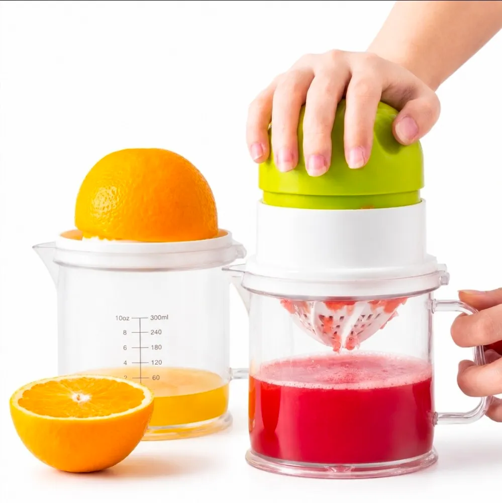 Exprimidor Manual con Taza Mini 450ml