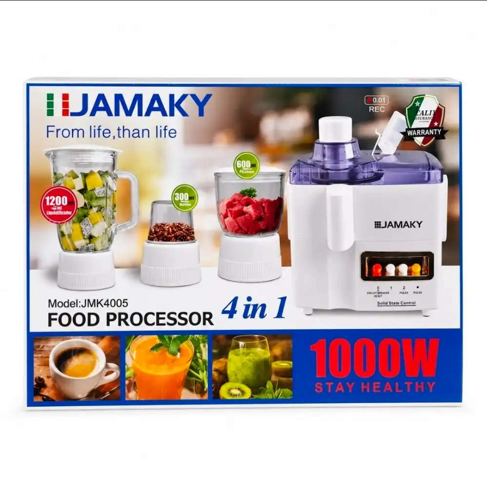 Procesador de Alimentos Multifunción 4 en 1
